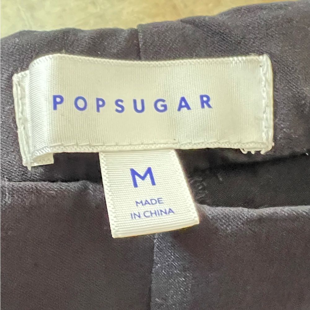 POPSUGAR Black Flared Dress Pants Workwear Women’s Size Medium W/ Front Seem - Picture 4 of 6